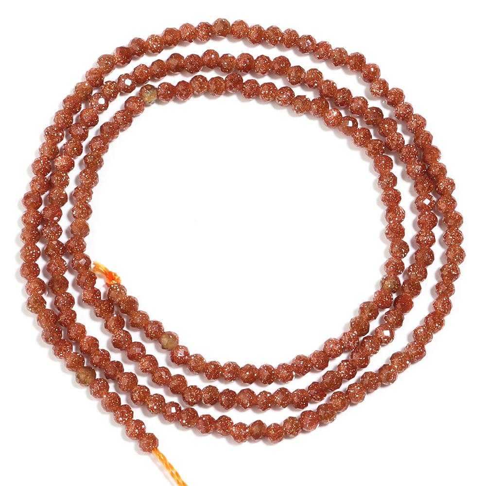 1 Strand Colorful Faceted Natural Stone Beads Loose Beads for Jewelry Making Spacer Beads DIY Bracelet Necklace Accessories