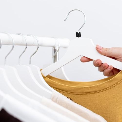 uxcell 150 Pieces Blank Clothes Hanger Markers Tags, 3.5mm Rod, Garment Size, Fits Hanger Clips, Color-Coded Labels for Clothes Hangers, Black