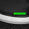 Luminous Transparent Car Door Sill Sticker For  Ford Ranger T9 T6 Raptor 2024 Carbon Fiber Trunk Threshold Strip Auto Accessory