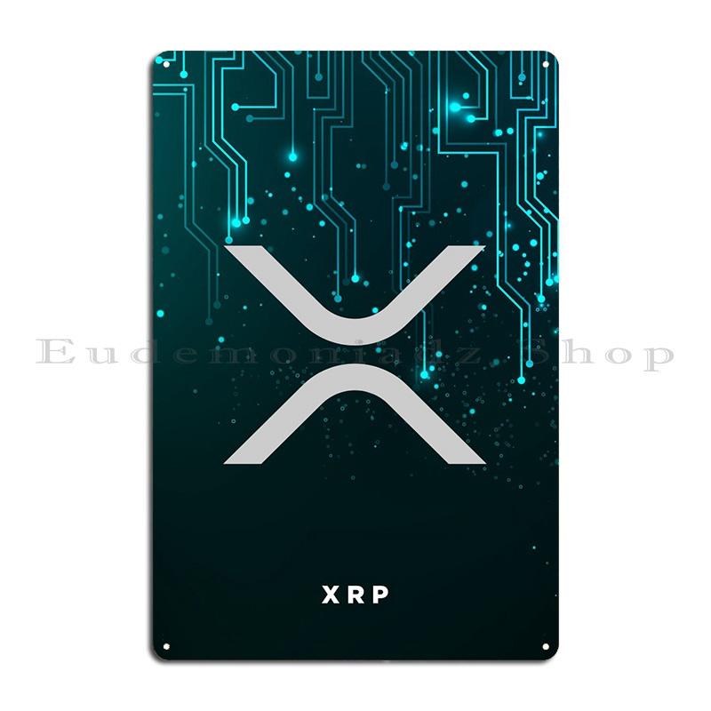 

Xrp Metal Sign Printing Decoration Cinema Designer Plaques Tin Sign Poster 20x30cm（7.8x11.8inch）
