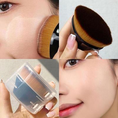 Magischer Spurloser Foundation-Pinsel Multifunktionaler Staubpinsel Puderpinsel mit Aufbewahrungsbox Concealer Weiches Haar Foundation-Pinsel Mode-Make-up