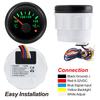 7 Color LED 52mm Oil Temperature Gauge with Sensor for Auto Car Waterproof Oil Temp Meter with Alarm Marine Yacht 12V24V Custom