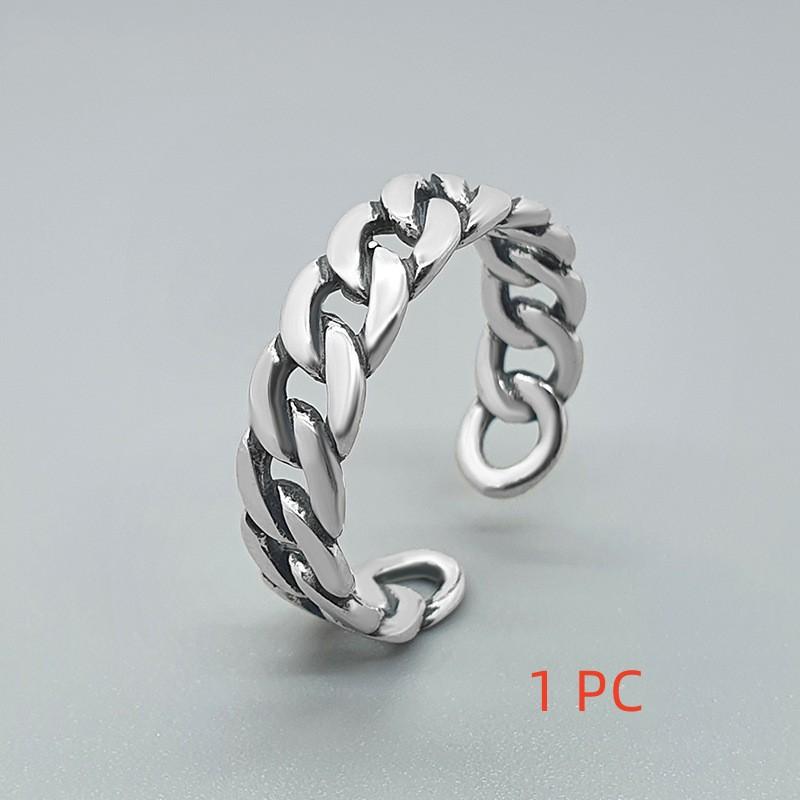 

Buyee 925 Sterling Silver Simple Ring Finger Double Circle Sweet Open Ring for Woman Man Fashion Party Fine Jewelry Circle