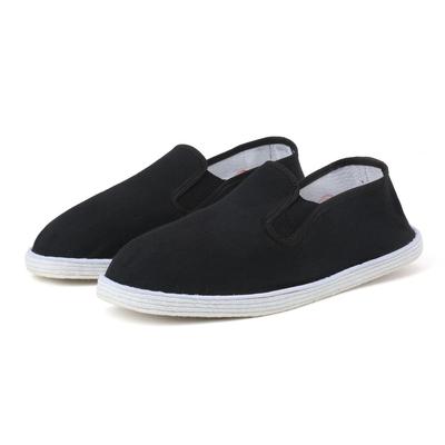Fashion Men's Casual Work Shoes Black Hand-made Multi-layer Cloth Sole Kung Fu Tai Chi Martial Arts Training Kung Fu Sports Sneakers