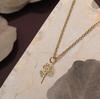 Kinitial Birth Flower Necklaces For Women Girls Stainless Steel 12 Month Flower Necklaces Birthday Jewelry Gift