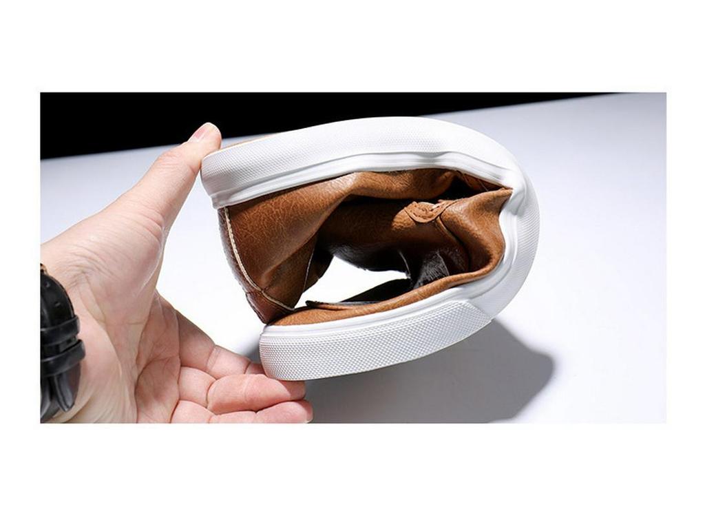 Men's Four Seasons Casual Leather Loafers - Korean Style, Low-Top, Slip-On, Business Casual Shoes