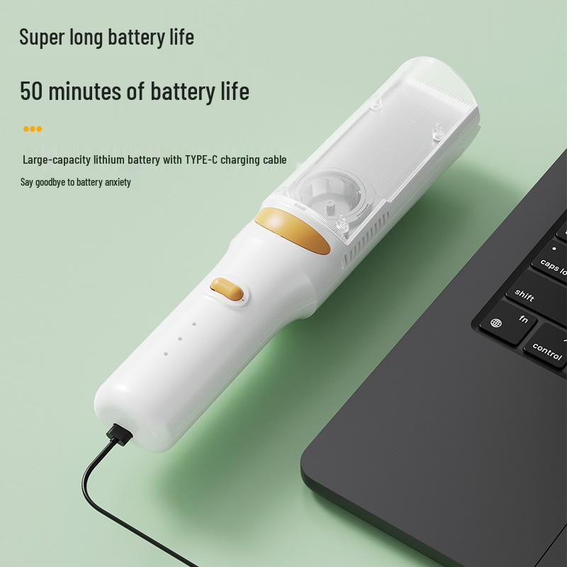 Silent Automatic Hair Suction Baby Hair Trimmer - Household Electric Clipper