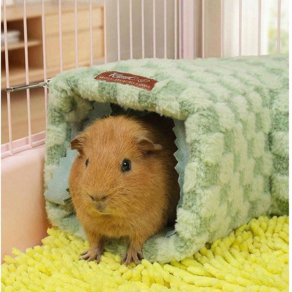 Soft Hamster Tunnel Nest Warm Hamster Hiding House Comfortable Small Pet Cave Bed Play