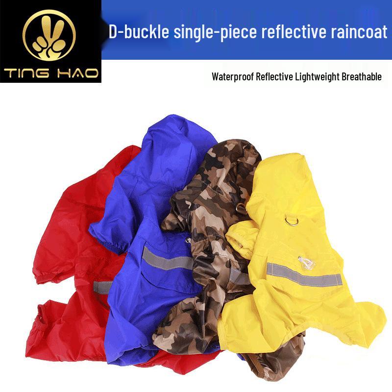 Four Seasons Double Layer Dog Raincoat - Stylish & All-Weather Protection for Your Pet