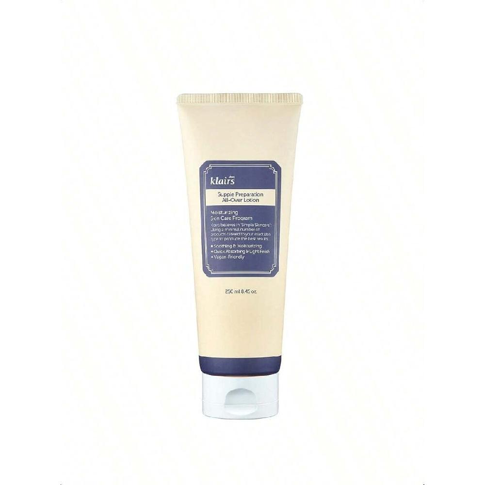 Dear, Klairs Supple Preparation All-Over Lotion 250ml Daily Face And Body Moisturizer, For Sensitive Skin, Essential Oil Free