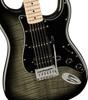 Elektrická kytara Squier by Fender Affinity FMT Maple Black Black Burst s měkkým pouzdrem Series™ Stratocaster® HSS, hmatník, Pickguard,