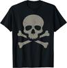 Skull and Crossbones Vintage Gothic Pirate Design T-Shirt