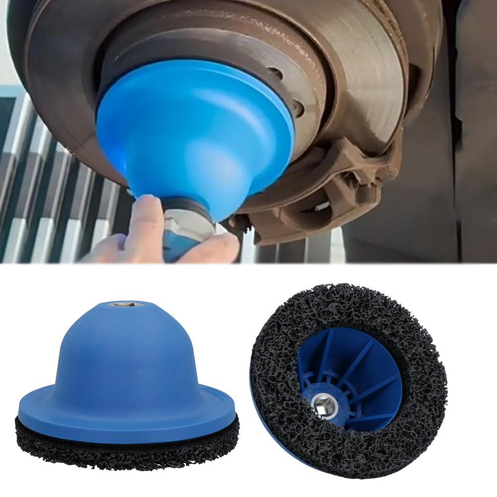 150mm Wheel Hub Grinder Silicon Carbide Disc Wheel Hub Resurfacing Kit Universal Hub Cleaner Tire Change Rim Cleaning Tool