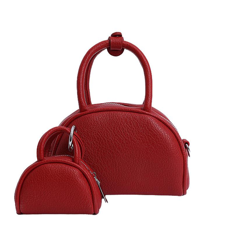 Solid Pu Color Shell Bag Women Small Classic Minimalist Crossbody Use Daily