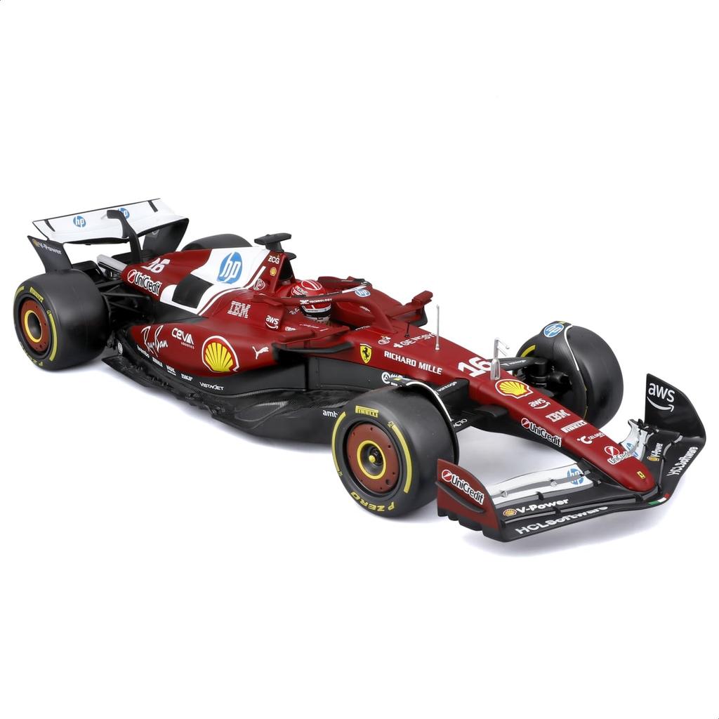 Bburago 2025 Model F1 Ferrari Charles Leclerc Australian GP Diecast Miniature Car Finished Product 1/18 SF-25 #16 / 18-16816 (#16)