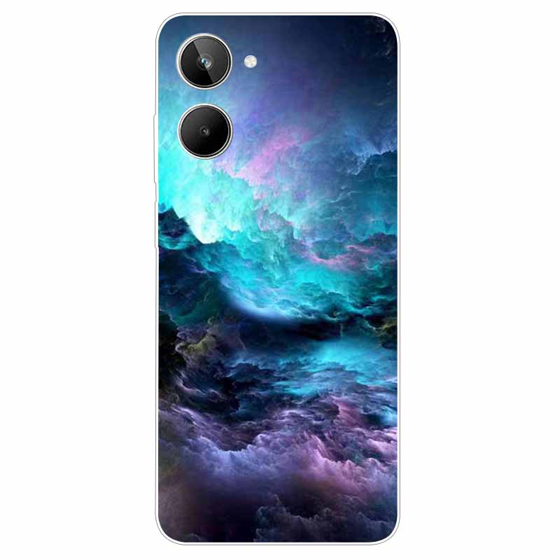 For Realme 10 4G Case 6.4'' Soft TPU Cats Lions Protection Silicone Phone Covers for Realme 10 Case 2022 Clear Realme10 RMX3630