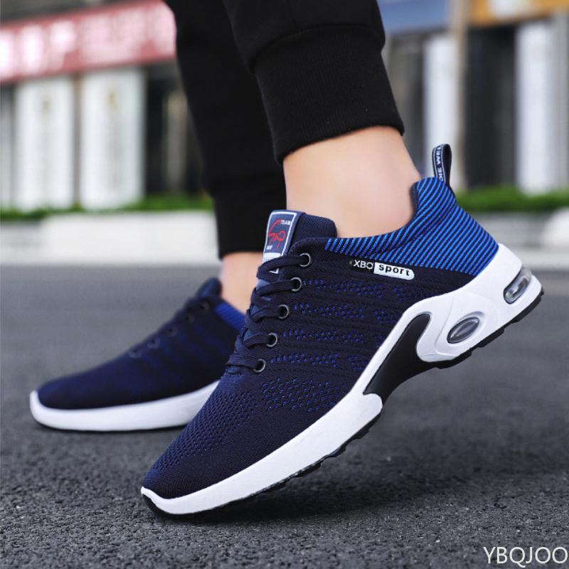 Fashion Men's Running Shoes Designer Light Mesh Sneakers Lace-Up Male Outdoor Non Slip Shoes Tennis Fashion Casual Flat Zapatos Mujer
