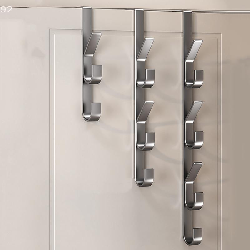 Easy Installation Door Hook-Strong Metal Coat Rack, Suitable For Clothes, Hats And Bags-Space Saving Design, Suitable For Bedroo