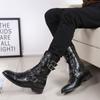 Fashion Men's Fashion Autumn Winter Boots  Designer Natural Leather Shoes Party Nightclub Long Motorcycle Boot Handsome High Botas