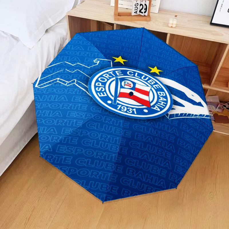 1PC Esporte Clube Printed Umbrella Folding umbrella, automatic umbrella 8-Frame for Travel, camping Fan gifts Christmas Gifts