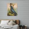 Xuan Yu Crow Canvas Art: Decorative Animal Painting for Living Room or Restaurant