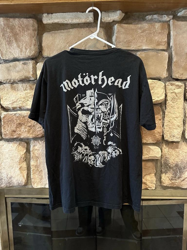 Y2K Motörhead T Shirt Band Music Concert Tour Black XL Mens Unisex Metal Grunge