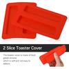 2 Pcs Toaster Cover 2 Slice Silicone,Silicone Toaster Covers 2 Slice Wide Slot,Reble Toasters Covers 2 Slices for Bread Maker,Sandwich Machine Part