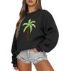 Women  Tops Women's Long Sleeve Sweatshirt Casual Crewneck Loose Fit Pollover Fleece Tops