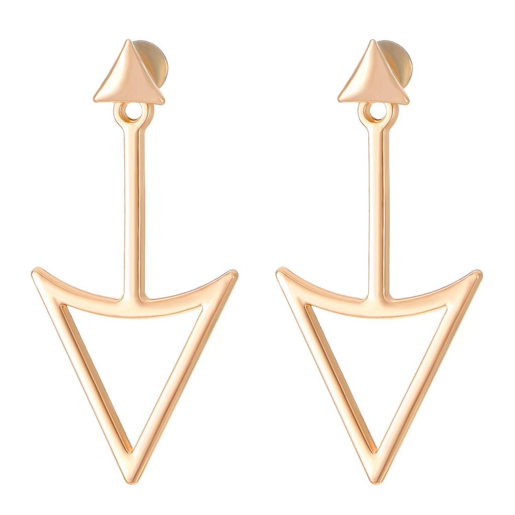 Boucles d'oreilles triangle géométrique vintage: Accessoires de mode rétro en alliage pour femmes