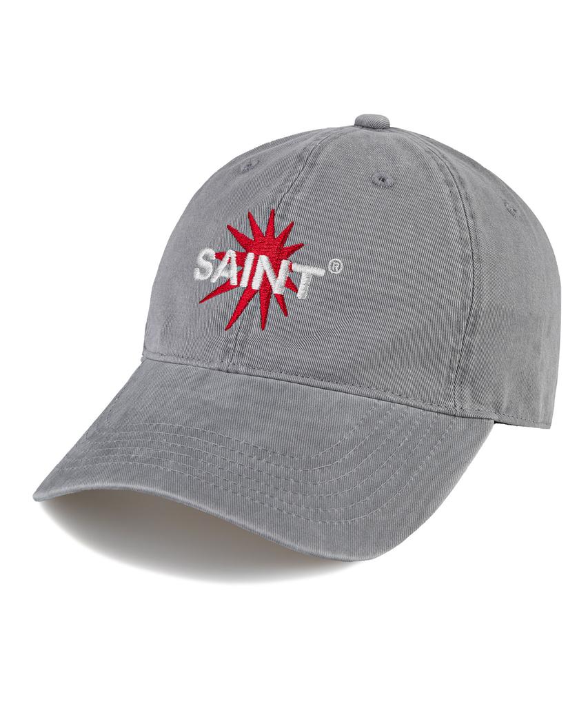 Wig Saint Starburst Cation Washed Ball Cap - Grey