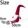 Cartoon Long-legged Christmas Doll Mini Knitted Christmas Figurine  Garden