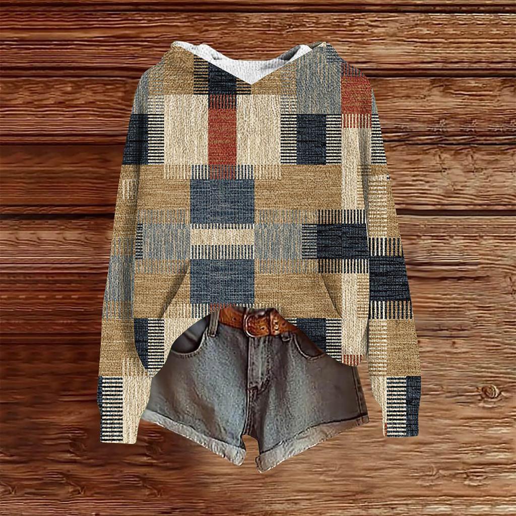 Sweatshirts For Women Knit Sweater Cute Shirt Fall Pullover Hooded Sweatshirt