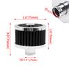 RASTP- New 23mm Car Air Filter For Motorcycle Cold Air Intake High Flow Crankcase Vent Cover Mini Respirator Filters OFI064