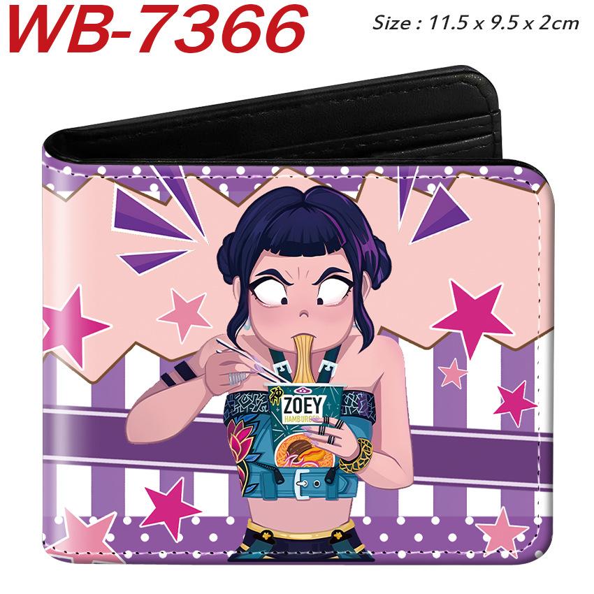 K-Pop Demon Hunters Pu Leather Two-fold Short Wallet and Practical