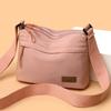 Multi Layer Large Capacity Casual Waterproof Portable Fashionable Single Shoulder Crossbody Small Square Bag