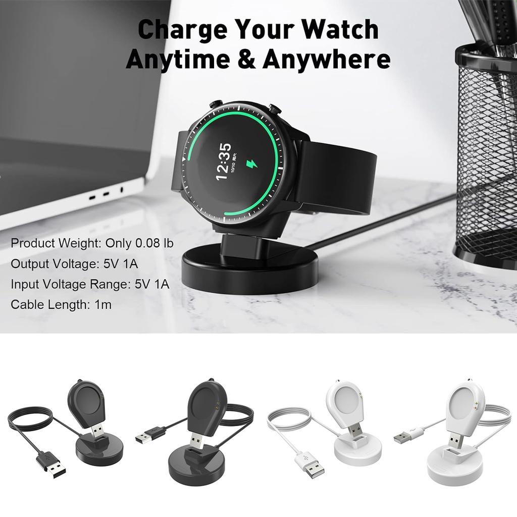 Smartwatch Dock Charger Stand Adapter USB 100CM Charging Cable Power Charge For Xiaomi Watch 2/2 Pro/S3/S2 46Mm 42Mm