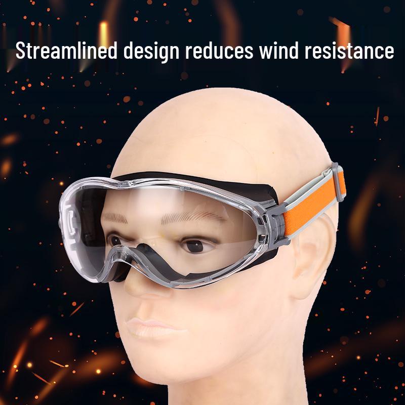 Unisex Two-Color Silicone Goggles: Windproof, Sandproof Cycling & Motorcycle Protective Eyewear, Anti-Splash & Labor Protection