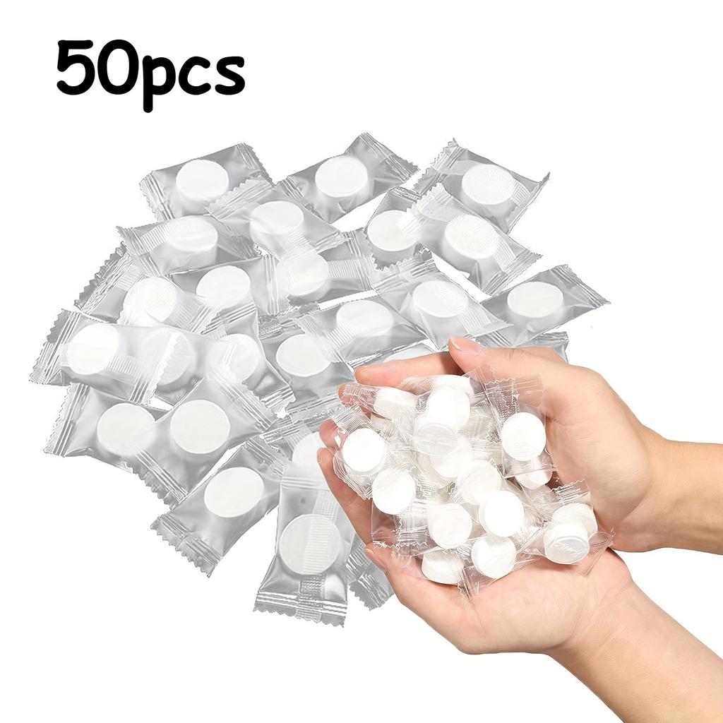50pcs/20pcs Tablets Facial Tissue Compressed Disposable Face Towel Tablets Travel Towels Compressed Magic Towels
