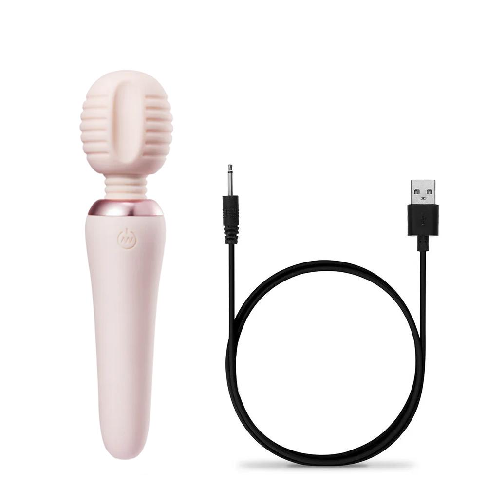 1pc Magic Wand Powerful Silent Vibrator 10 Speeds Powerful Magic Wand Sex Toys for Women Female Vibrator Clitoris Stimulator Sil