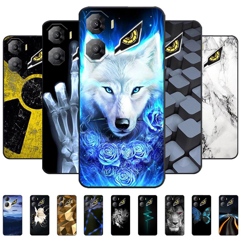 Soft Back Cover For ZTE Nubia Neo 3 5G Z2464N Phone Case Cool Wolf Lion Silicone Black TPU Funda For Nubia Neo3 Protective Shell