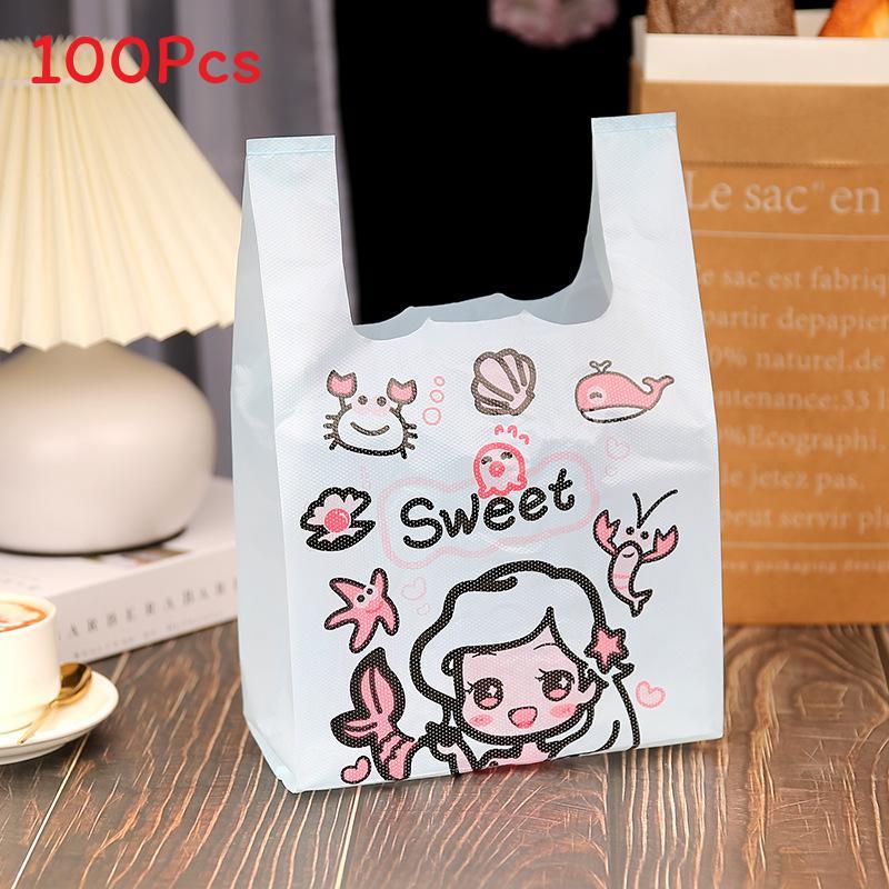Cherry Blossom Gift Bags Plastic Packaging With Printing For Tea Packaging Use
