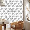 Black and white drawn wallpaper for living room and bedroom 50x1000