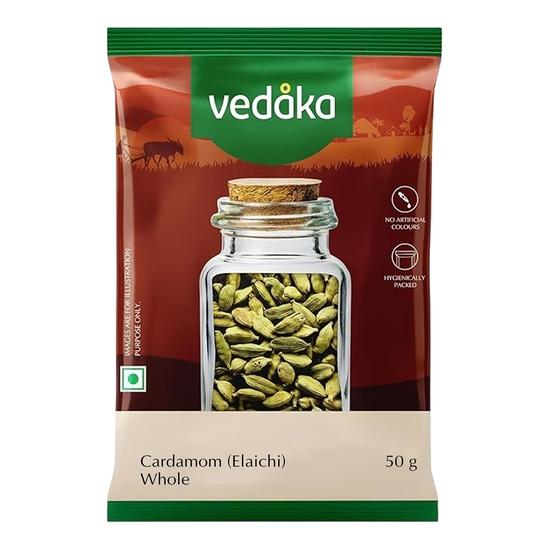 

Amazon Brand - Vedaka Cardamom (Elaichi) Whole, 50 g, Small 50gm