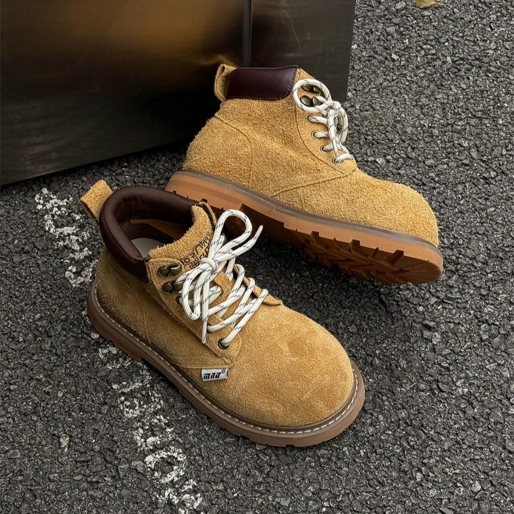 Kapibara ugly cute big head Martin boots women's 2025 new British style versatile outdoor tooling rhubarb boots