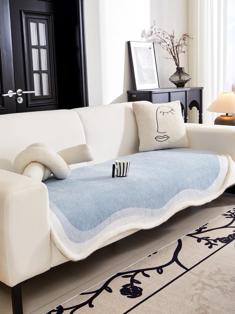 

Супермягкие плюшевые чехлы для секционных диванов, пушистые, нескользящие чехлы для диванов, чехлы для мебели, подушки, коврики для защиты от неровностей 70X70