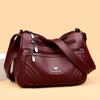 Crossbody Bag - Autumn/Winter Fashion Multi-layered Shoulder Bag - Soft Leather - Maternal Bag for Middle-aged Women