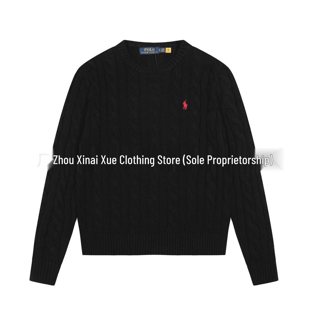 Hochwertiger Ralph RL Klassischer Unisex Strickpullover