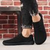 TUINANLE Zapatos de Punta Ancha: Zapatillas Casuales Negras de Punta Ancha para Hombre de Talla Grande para Exteriores Tallas 39–48