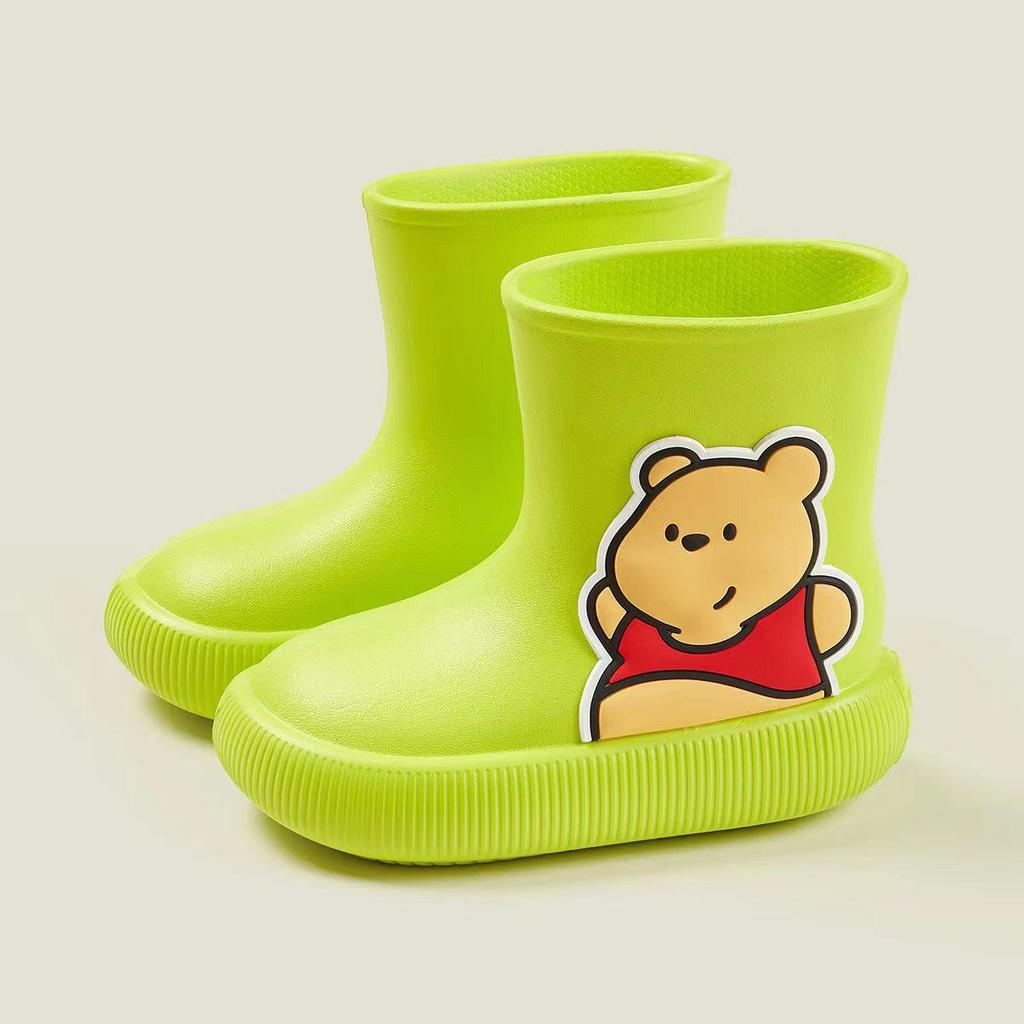 Children Rain Boots Boys Girls Rubber Shoes Four Seasons Waterproof Kids Water Shoes Non-Slip