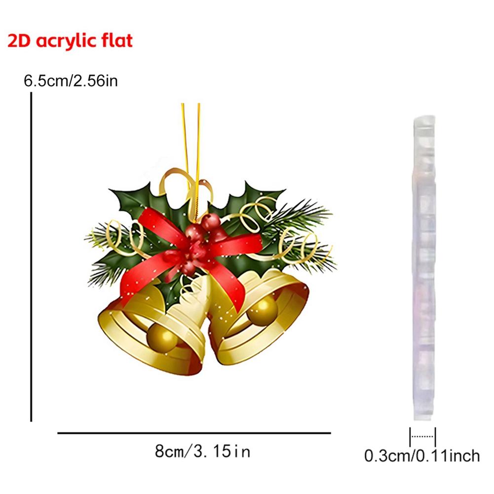 Christmas Tree Hanging Pendants Xmas Ornament Letter/Bell/House/Gingerbread Man/Horse/Snowman